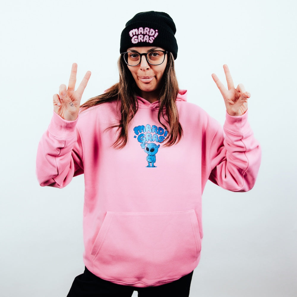 Alien Hood - Neon Pink