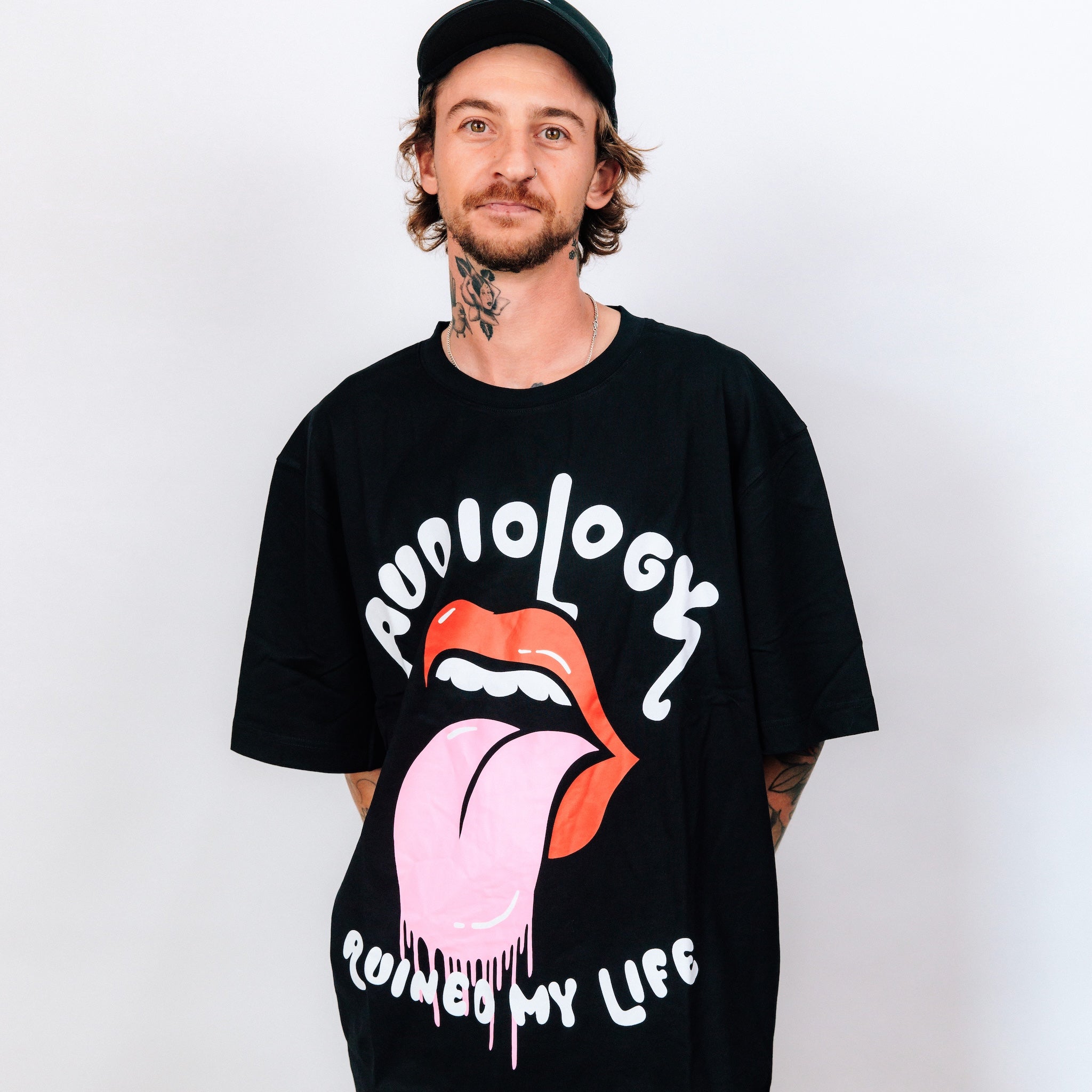 Jet Black Tongue Tee