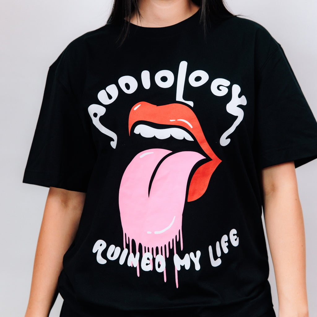 Jet Black Tongue Tee