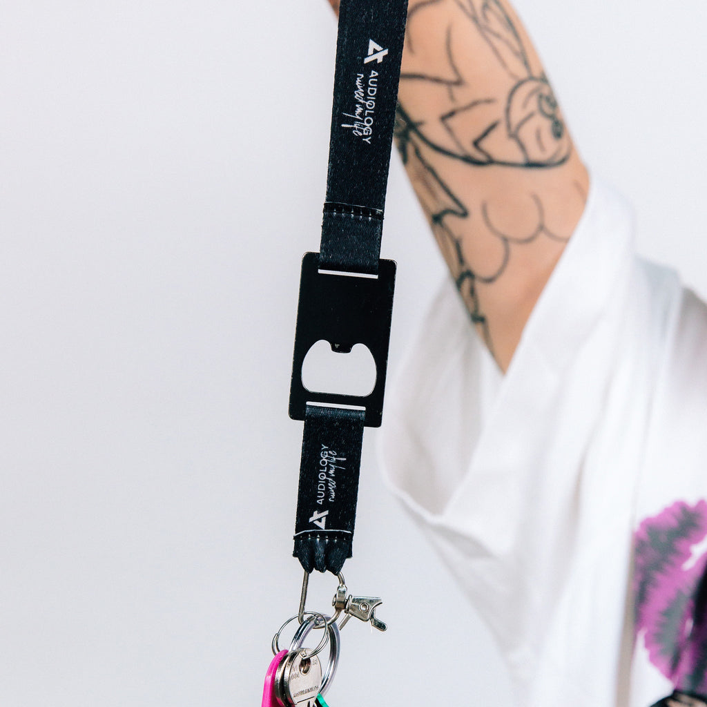 Audiology Lanyard with Bottle Opener