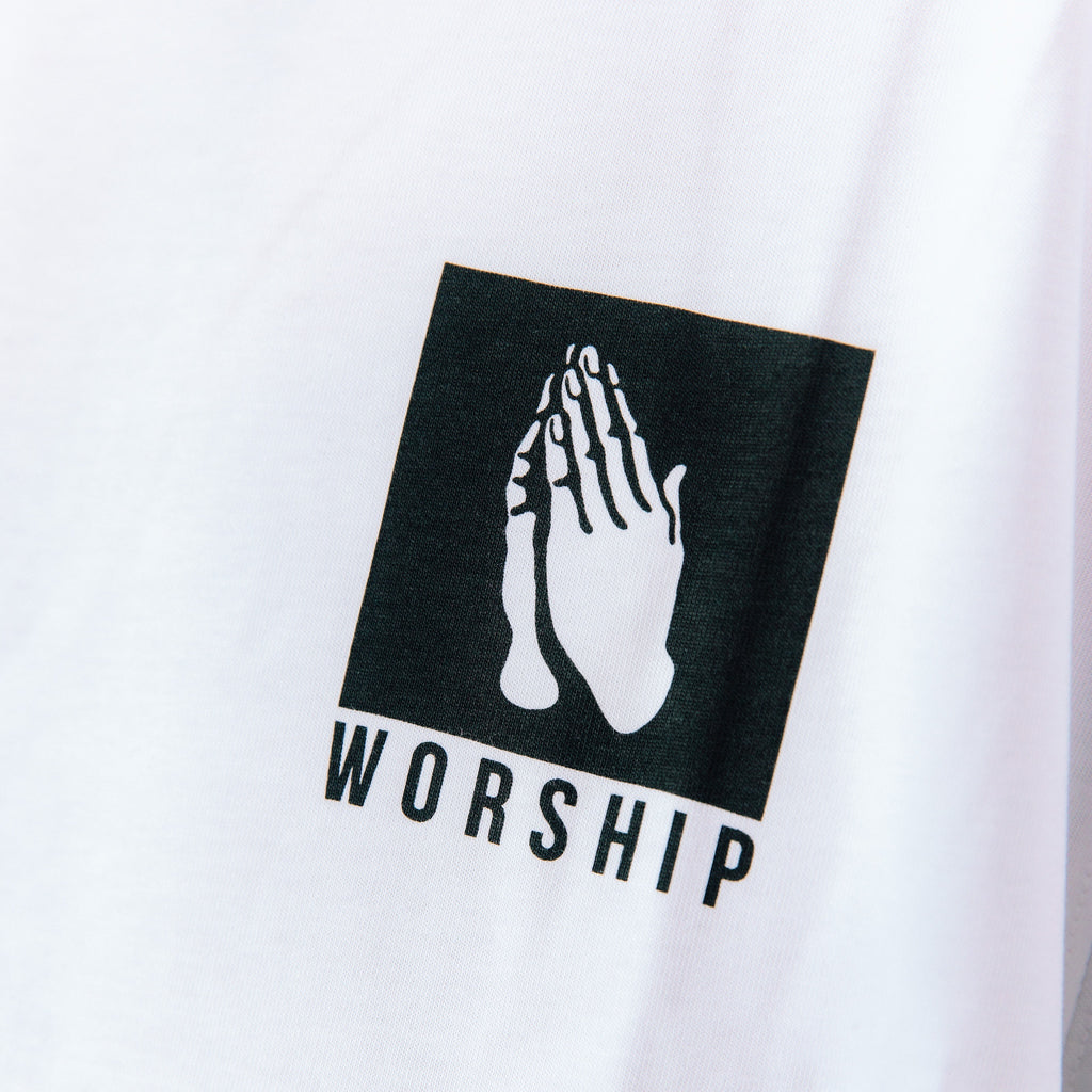 Worship White Tee
