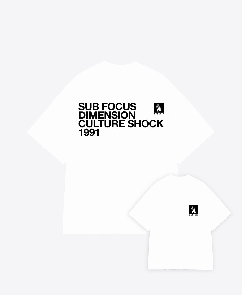 Worship White Tee