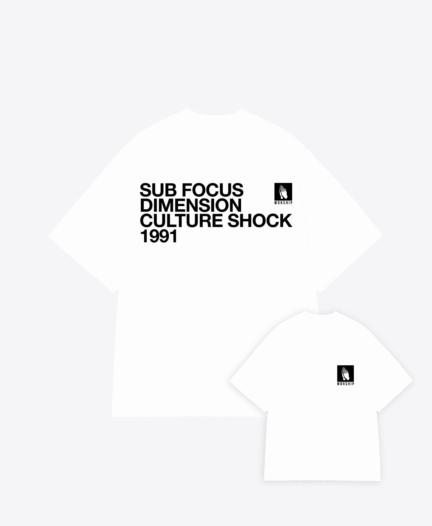 Worship White Tee